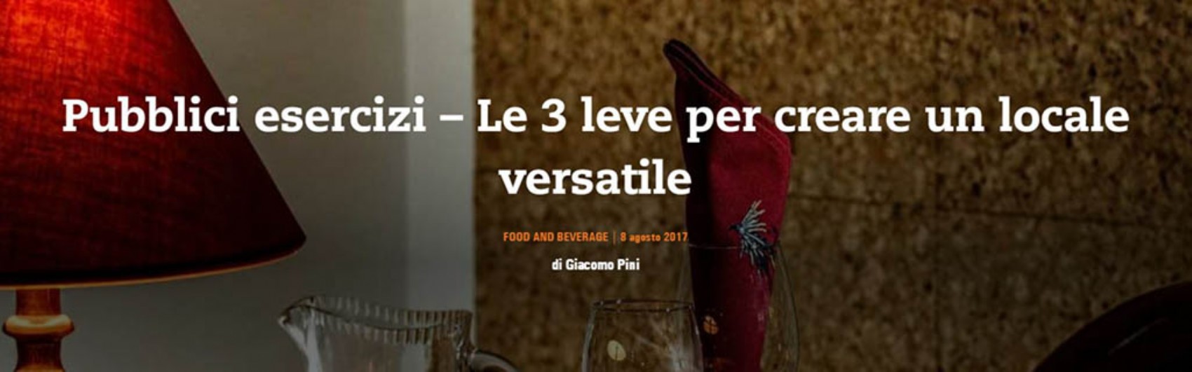 Pubblici esercizi – le 3 leve per creare un locale versatile